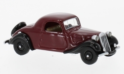 BOS BOS87521 - H0 - Citroen Traction Avant Faux Cabriolet - dunkelrot/schwarz